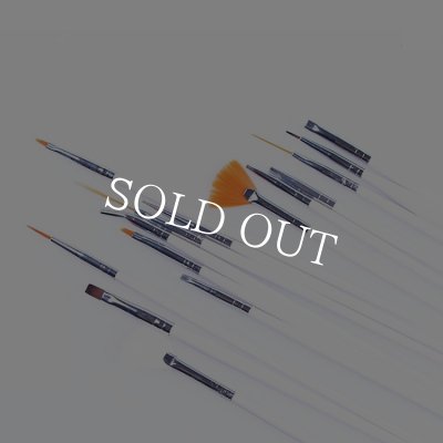 画像6: ケース付　ネイルブラシ+ドットペン20本セット【現品限り】