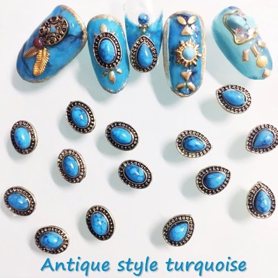 画像4: アンティーク風 ターコイズ