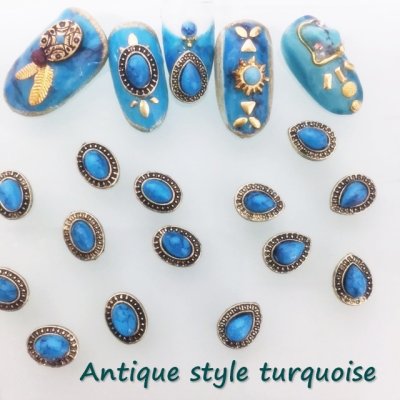 画像3: アンティーク風 ターコイズ