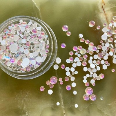 画像5: 半円オーロラガラスストーン