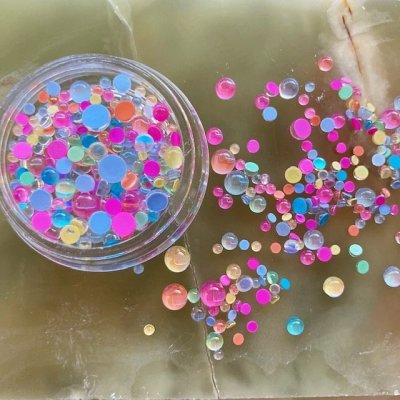 画像6: 半円オーロラガラスストーン