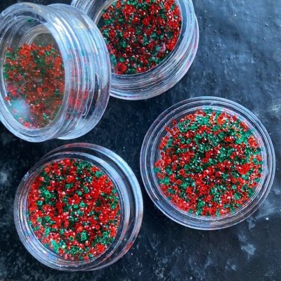 画像4: Vカットダイヤモンドストーン クリスマスカラー