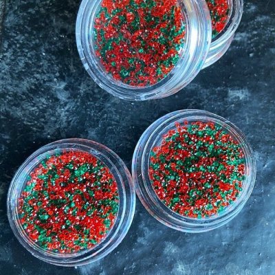画像6: Vカットダイヤモンドストーン クリスマスカラー
