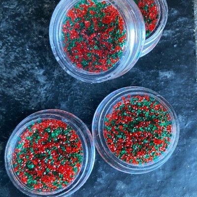 画像3: Vカットダイヤモンドストーン クリスマスカラー