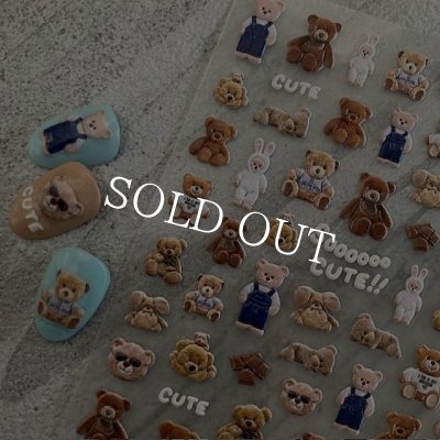 画像7: 5D　ぷっくり立体シール　ベア