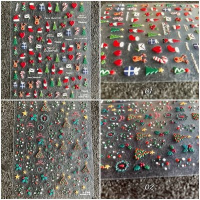 画像3: 5D　ぷっくり立体シール　クリスマス