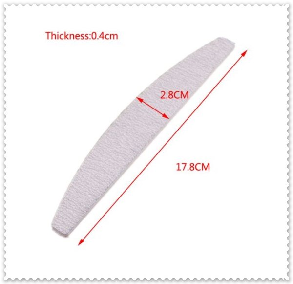 画像2: 半円型 ムーンネイルファイル/バッファー (2)