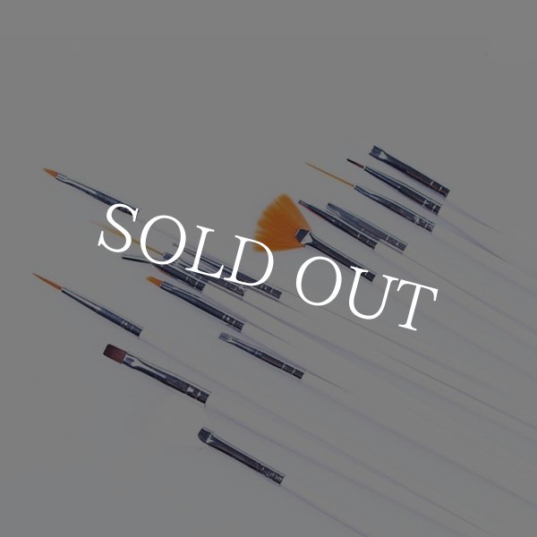 画像6: ケース付　ネイルブラシ+ドットペン20本セット【現品限り】 (6)