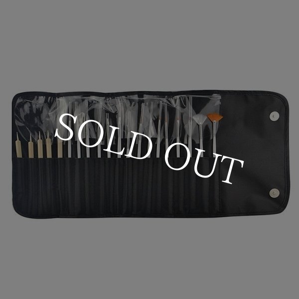 画像2: ケース付　ネイルブラシ+ドットペン20本セット【現品限り】 (2)