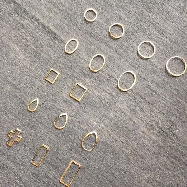 画像2: ネイルフレーム ゴールド (2)