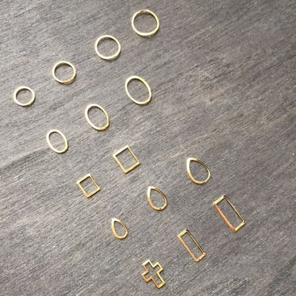 画像3: ネイルフレーム ゴールド (3)