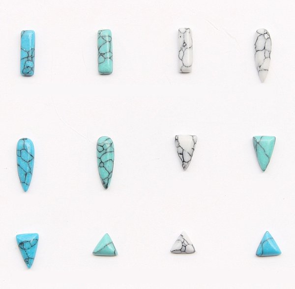 画像3: ターコイズストーン　樹脂製10点セット (3)