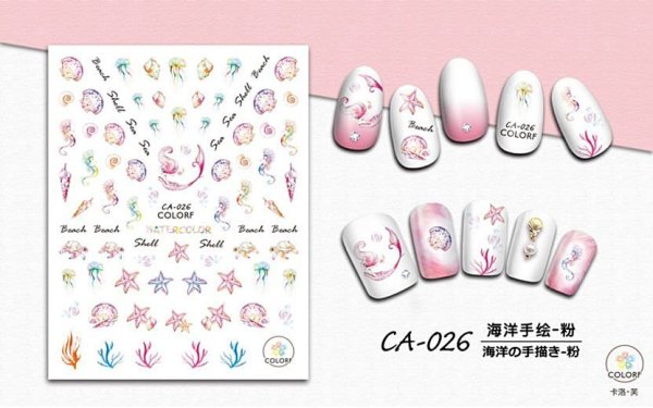 画像6: 3D　ネイルステッカー（ca006/ca007/ca011/ca014/ca026/ca027） (6)