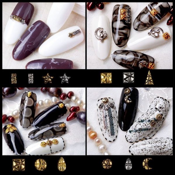 画像2: レトロ メタルパーツ10点 (2)