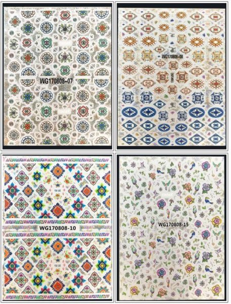 画像2: 3Dネイルステッカー　ボヘミアン (2)