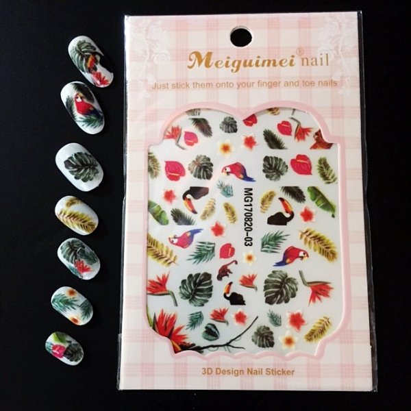 画像3: 3Dネイルステッカー　熱帯 (3)