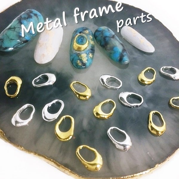 画像3: オーバル メタルフレームパーツ 10点セット (3)