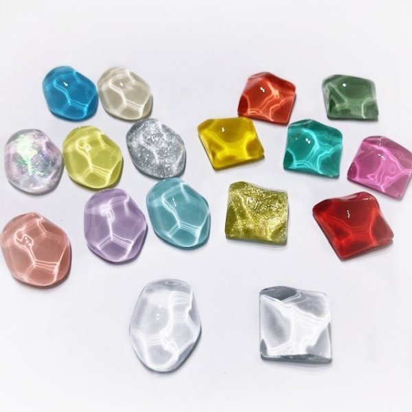 画像4: 水面 透明ガラスビーズ &丸両面テープ (4)