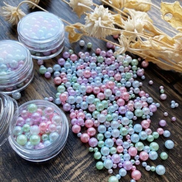 画像5: パステルカラーコットン風パール【無穴】 (5)