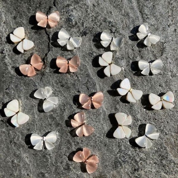 画像9: キャッツアイストーン&シェル ビックリボン (9)