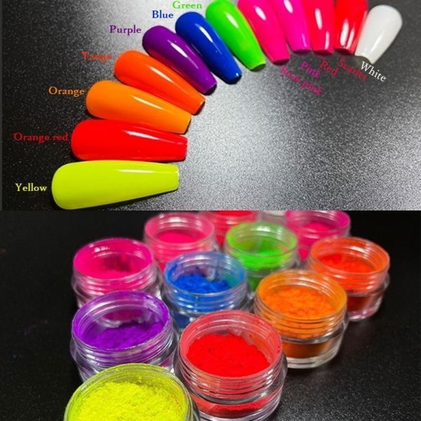 画像4: ネオンパウダー 12色1セット (4)