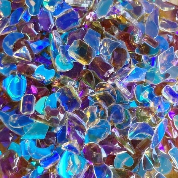 画像12: オーロラミックスガラスストーン【袋入りorケース入り】 (12)