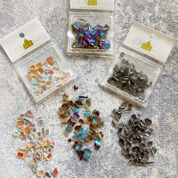 画像15: オーロラミックスガラスストーン【袋入りorケース入り】 (15)