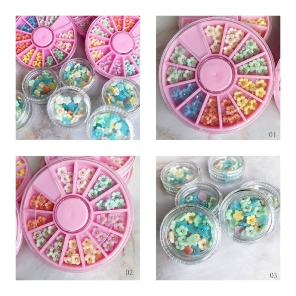 画像2: ミニ　フラワーパーツ10点 (2)