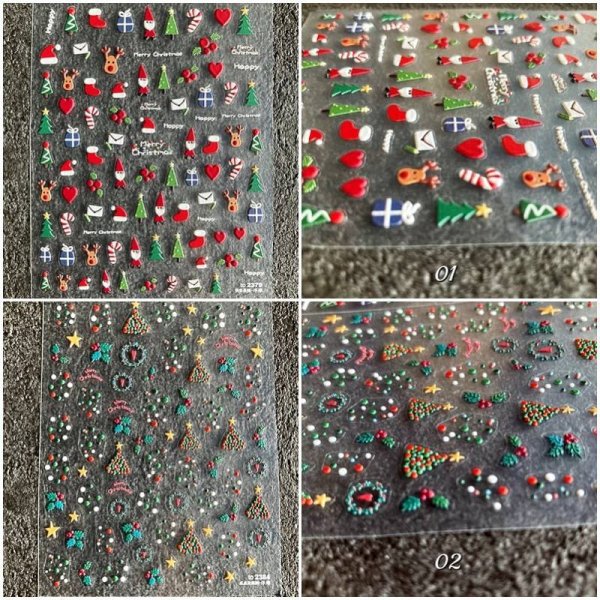 画像3: 5D　ぷっくり立体シール　クリスマス (3)