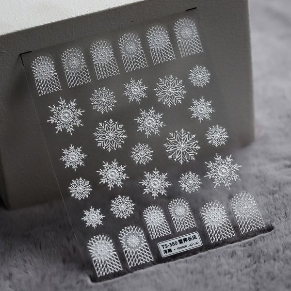 画像4: 5D　ぷっくり立体シール　雪の結晶 (4)