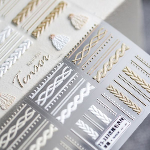 画像3: 5D ぷっくり立体シール ニット柄 (3)