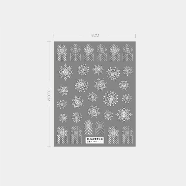 画像7: 5D　ぷっくり立体シール　雪の結晶 (7)