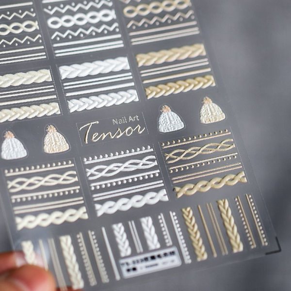 画像2: 5D ぷっくり立体シール ニット柄 (2)